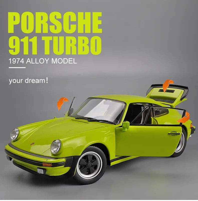 WELLY 1:24 Масштаб 911 Turbo3.0 спортивный автомобиль игрушечный автомобиль модель имитация сплава Модель автомобиля коллекция украшений