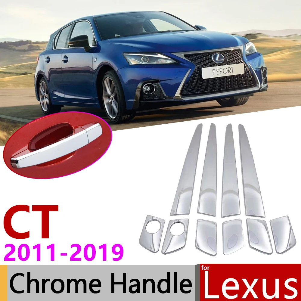 Хромированная крышка ручки двери для Lexus CT 200h 2011 ~ 2019 автомобильные аксессуары