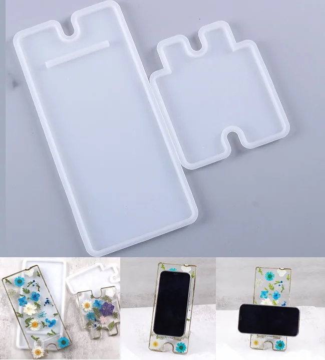 

Handmade Mobile Phone Holder Silicone Mold for Diy Manual Epoxy Mobile Phone Holder Mould Handmade Tool