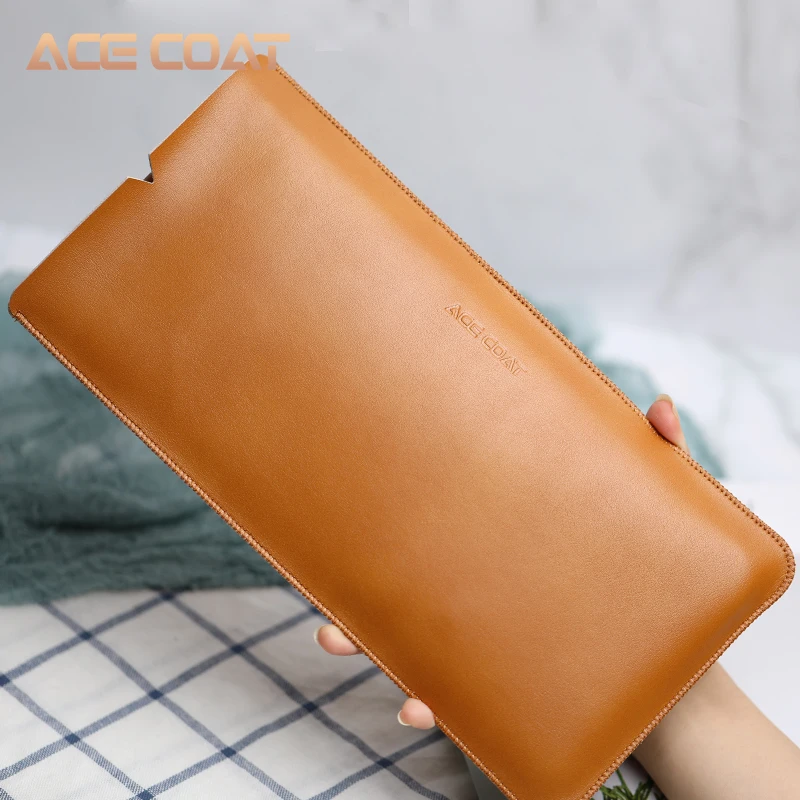Чехол для ноутбука ACECOAT из микрофибры и искусственной кожи ультратонкий супер