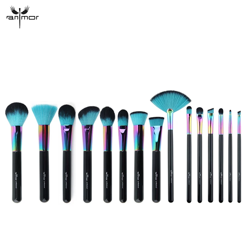 Набор кистей Anmor Профессиональный для макияжа кисточки тона бровей подводки