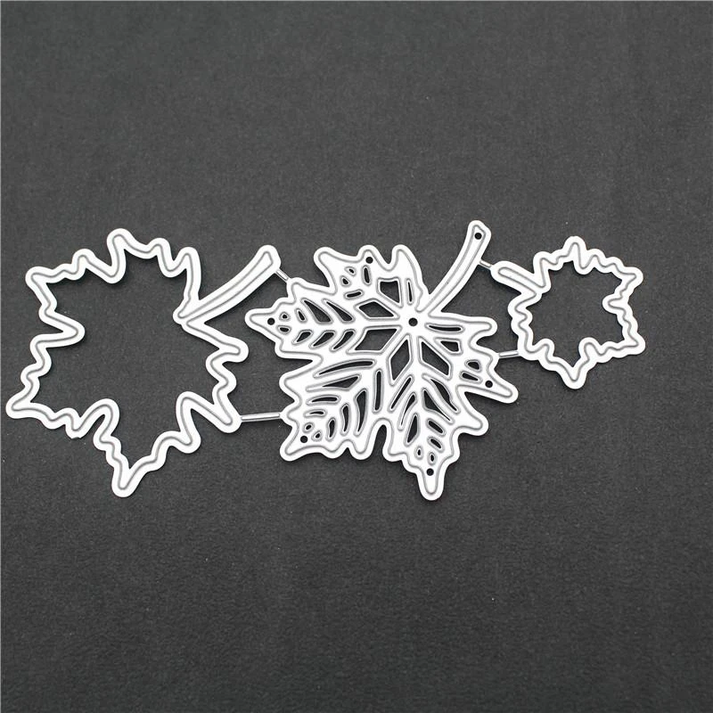 

Maple Metal Cutting Dies Plant Leaf Embossing Stencil Autumn Fall Leaves Stamp for DIY Scrapbooking Photo Frame Card Cover Decor