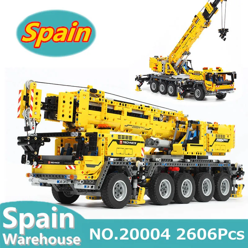 20004 Lepinblocks Technic 20005 автокран Mk II Arocs строительные блоки для грузовиков набор 42009 42043 детские игрушки для детей подарок King Bricks - Цвет: 20004