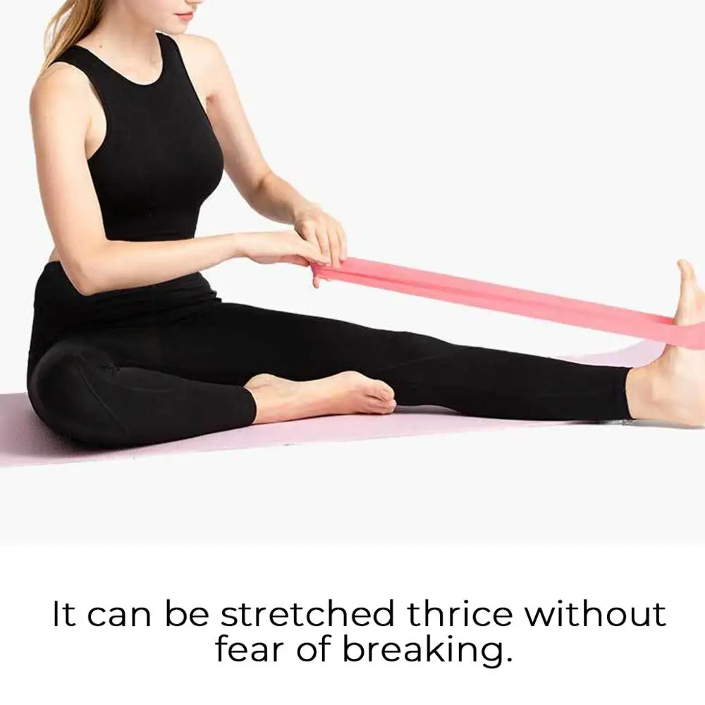 4 шт эластичный ремень для йоги Фитнес Эспандеры лента ремешок Браслеты жгуты