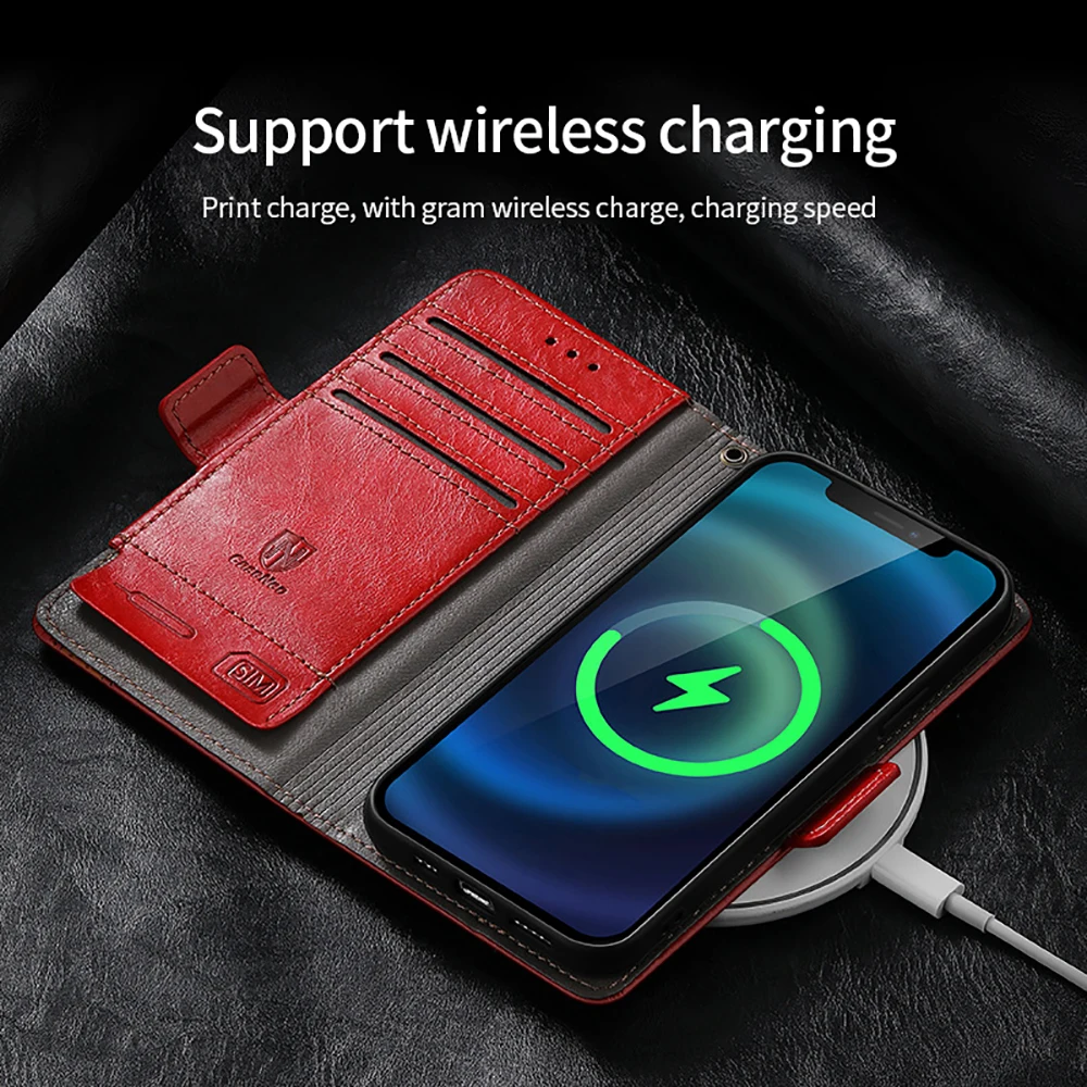 Кожаный чехол-раскладушка для телефона Iphone13 Pro Promax Mini однотонный чехол-кошелек с