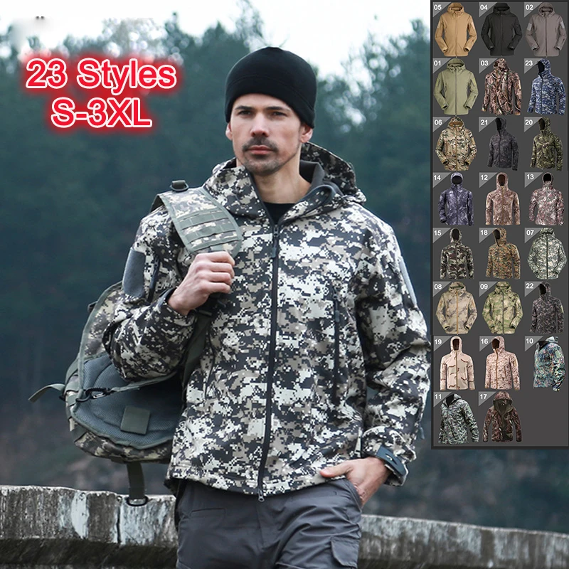 Мужская зимняя куртка армейская военная уличная тактическая охотничьи куртки