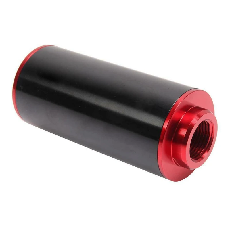 Red AN6 AN8 AN10 High FLOW 100 Micrometre Cleanable SS Racing Inline Fuel Filter | Автомобили и мотоциклы