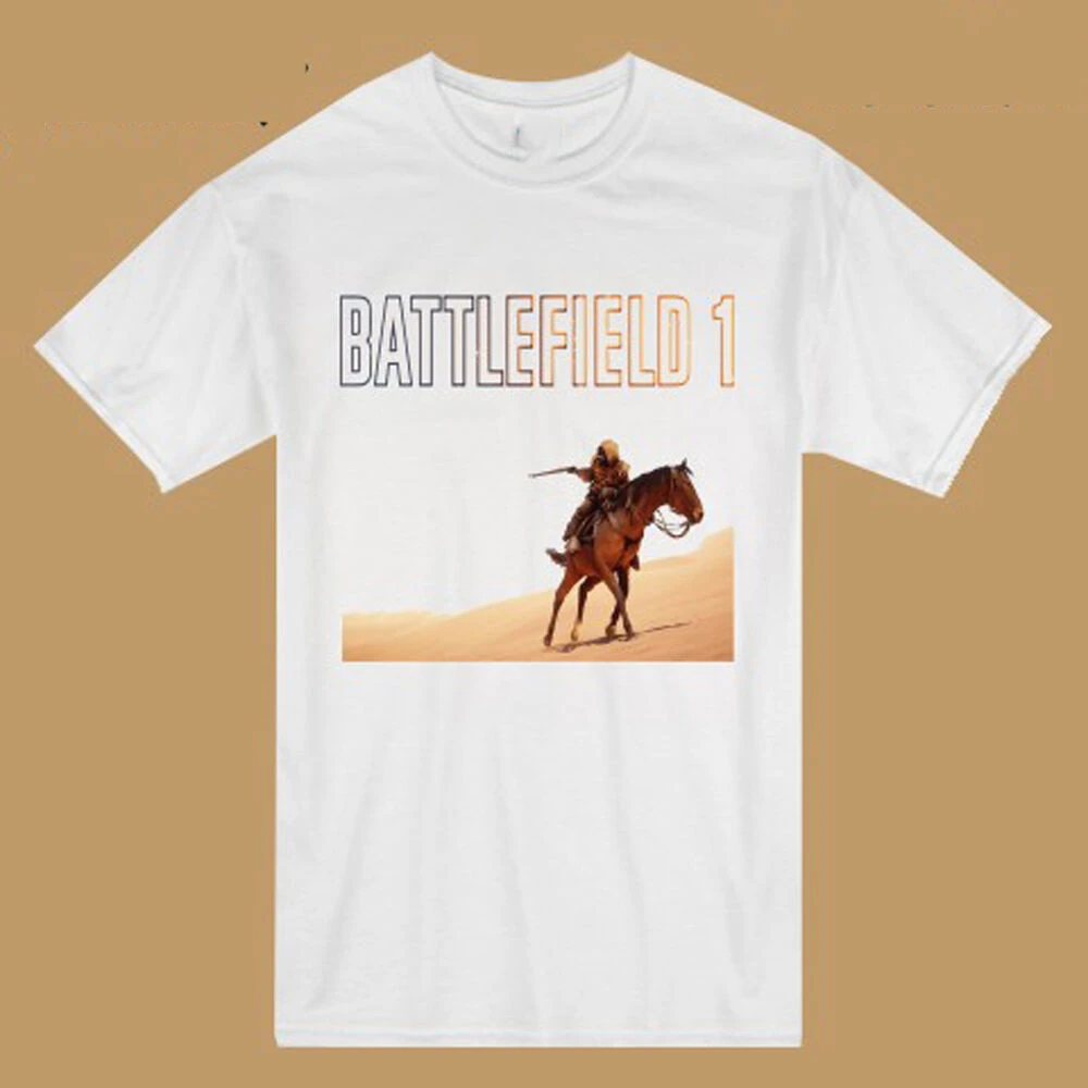 Новое поле боя 1 известных Fps игры логотип для мужчин белая футболка Размеры S до 3Xl