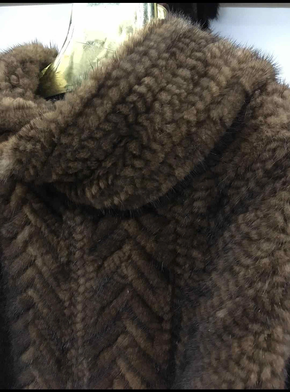 2019 Женская шаль из натурального меха норки вязаный роскошный женский пуловер