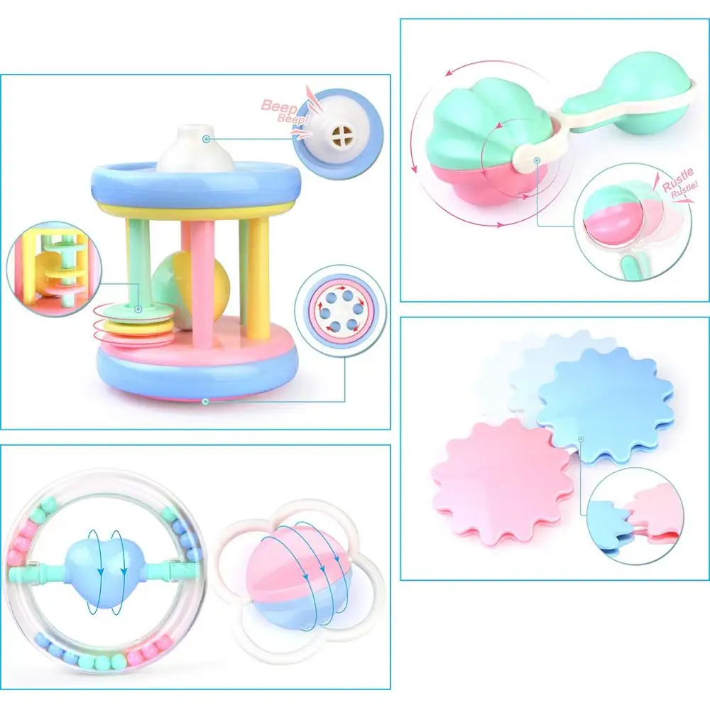 20 видов стилей для новорожденных Детские грызунки погремушки колокольчики