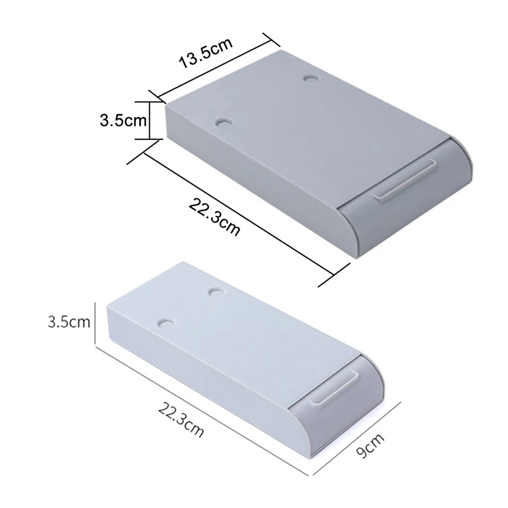 Самоклеящийся ящик под столом для хранения всякой всячины из АБС скрытый
