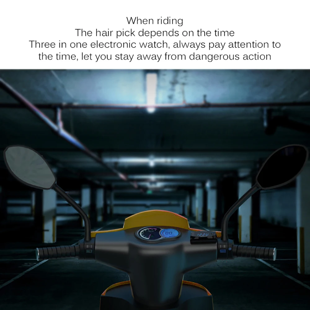 Часы наручные универсальные для мотоцикла 7/8 дюйма с креплением на руль