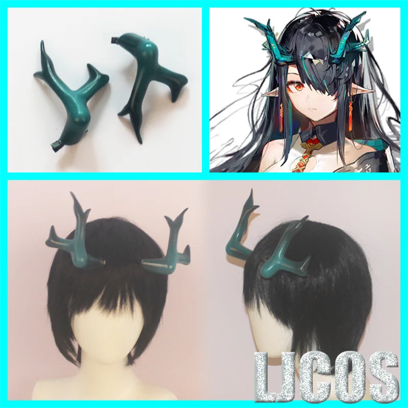 

Anime Game Arknights Dusk Cosplay Horns Hair Clip Props Cosplay Costume Men Women Student Barrettes Hair Accessories Xmas Gifts