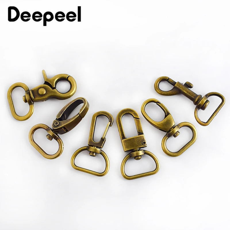 

Deepeel 4/10/20pcs 2cm Bronze Snap Buckle Metal Lobster Cilps Hook DIY Bag Strap Hang Ring Buckles Hardware Accessories BF072