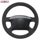 Ручной работы черная замша чехол рулевого колеса автомобиля для Volkswagen VW Passat B5 1996-2005 Golf 4 1998-2004 сиденье Альгамбра