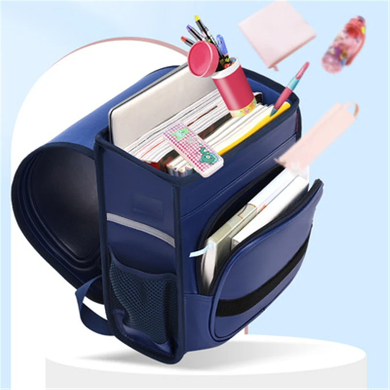 Japanese Randoseru Large Capacity Primary School Backpacks Children Waterproof Orthopedic Schoolbags for kid Girls Boys book bag