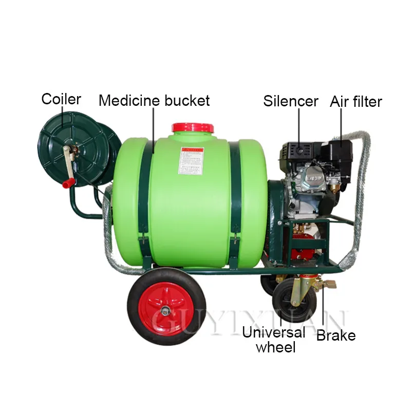 

160T push-type drug fightr 160 liter 300 high pressure agricultural gasoline power sprayer
