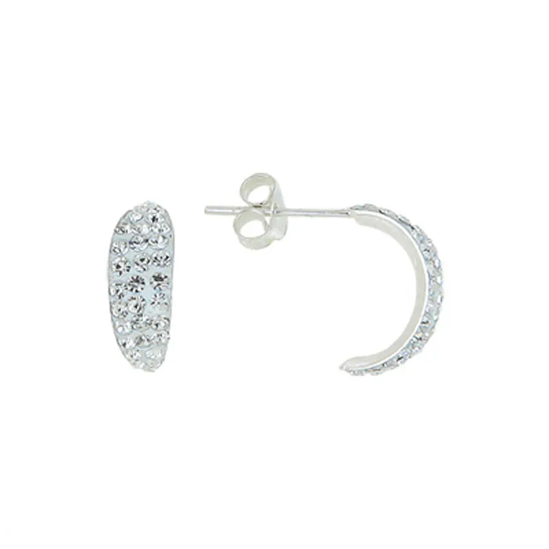 

Silverlina Silver Crystal Stone Earrings