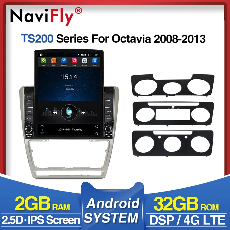 IPS DSP 9 7 &quotАвтомобильный dvd плеер Android GPS навигация для SKODA Octavia 2 2008 2013 поддержка 4G WIFI