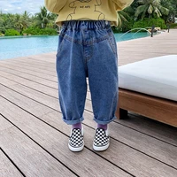 cool blue spring autumn jeans pants boys kids trousers children clothing teenagers formal outdoor high quality