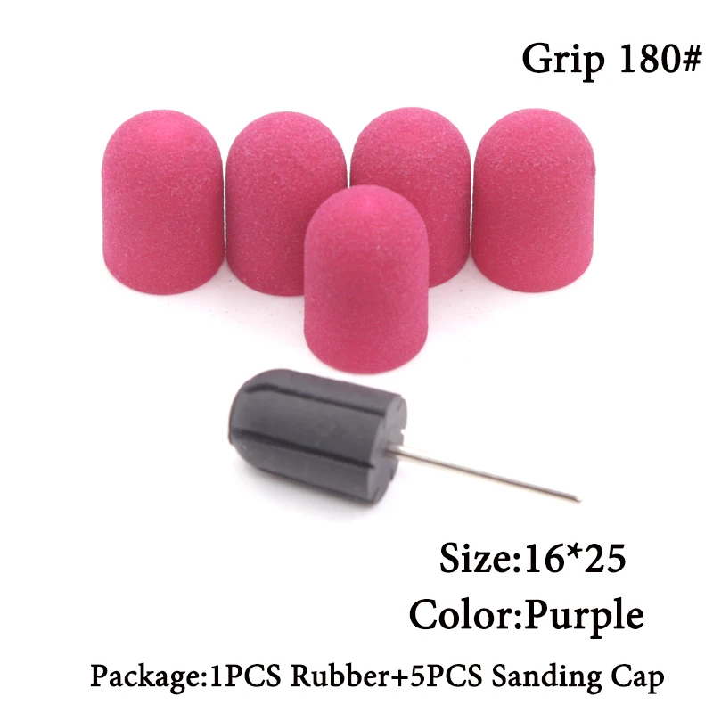 T5P16Pu18 16*25 80#120#180# шлифовальная лента для ногтей колпачок+ шлифовальная крышка оправка Резак для маникюра аппарат для маникюра фрезы для педикюра бит - Цвет: T5P16Pu18