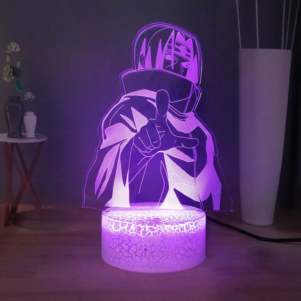 Креативный подарок лампа Наруто Саске Новинка Декор для детской спальни USB
