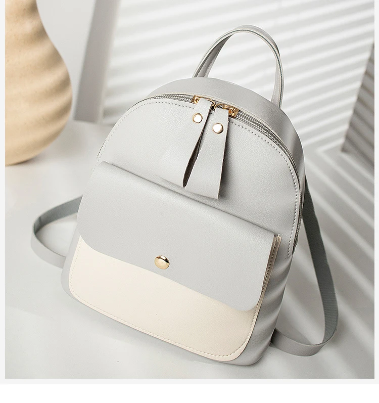 POMELOS Fashion Mini Backpack Women New Arrival Girls Backpack PU Leather Function Backpack Purse Shoulder Crossbody Back Bag