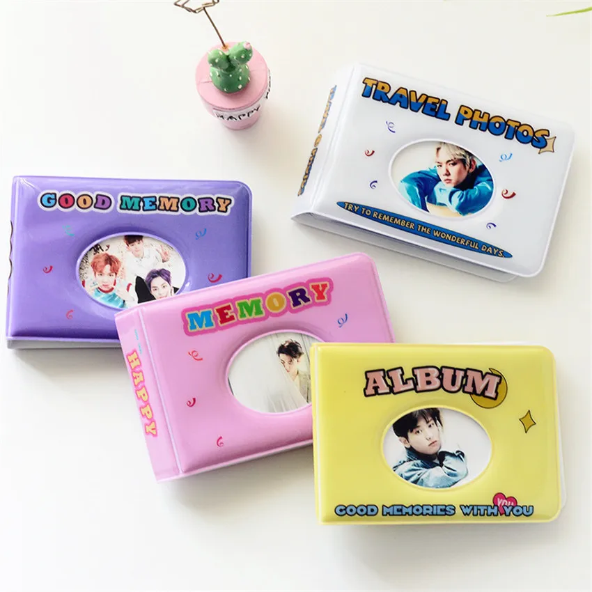 

36 Pockets Photo Album Mini Instant Picture Case Storage For 3 Inch Polaroid Camera Film Name Card Holder Korea Star Photo Album