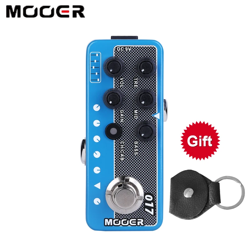 Mooer M017 CALI MK IV Electric Guitar Effects Pedal Speaker Cabinet Simulation High Gain Tap Tempo Bass Accessories Stompbox
