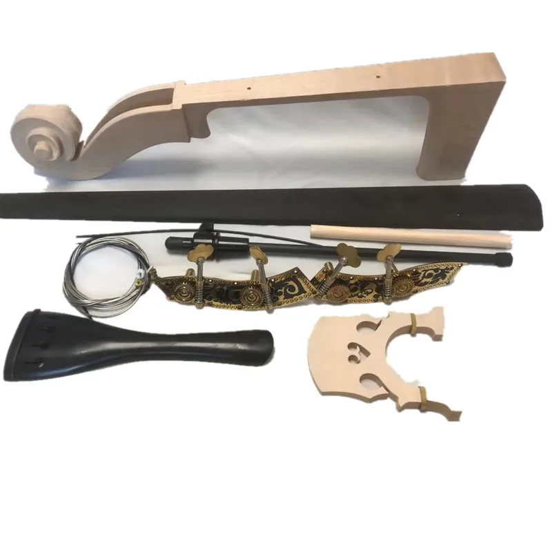 3/4 Вертикальная басовая часть: гриф с грифом мост хвост колышки в немецком