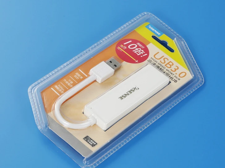 Пользовательский прозрачный usb флэш накопитель ПЭТ блистер упаковка или посылка