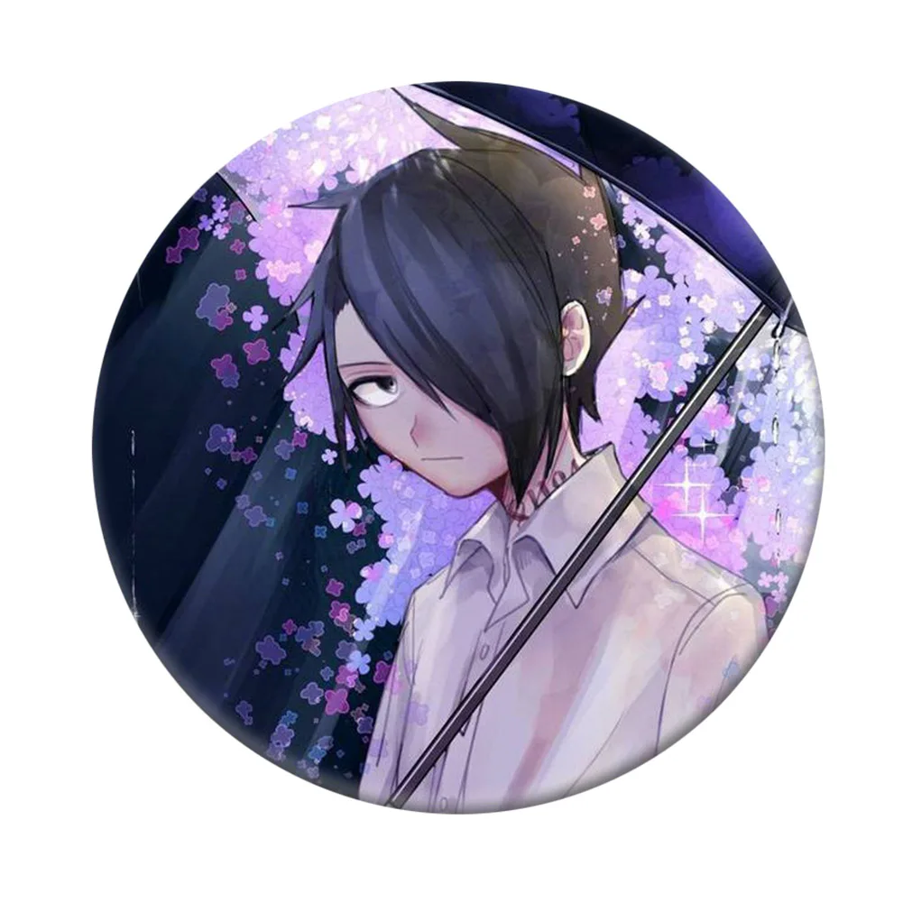 

Anime The Promised Neverland Badge Kawaii Yakusoku No Neverland Badge Bag Tie Badge Brooch Pin Pendant For Bags