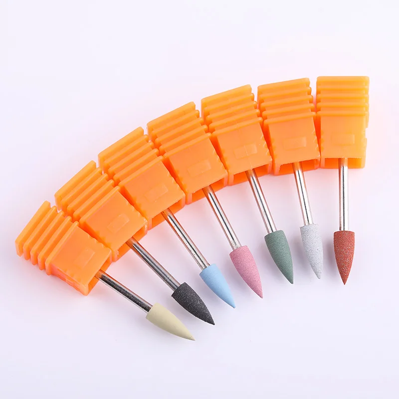 1 шт 412 мм электрическая сверло для ногтей цветная силиконовая пилка удаления