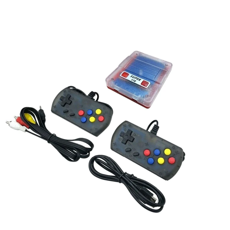 type 1 Super VIB-tv Ретро домашняя игровая консоль ТВ Классическая портативная Встроенная 169 игр с 2 виброконтроллерами - Цвет: type 1