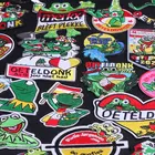 Лягушки для одежды, Oeteldonk, полосатая эмблема, вышитая лягушка, карнавал для Нидерландов, нашивки для утюга на одежде F