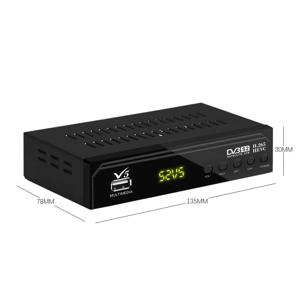 Цифра спутниковый телевизионный ресивер H.265 DVB-S2 цифрового ТВ компьютерной приставки к телевизору искатель антенн Интернет Youtube Biss vu декодер cs приемное устройство Wi-Fi, RJ45