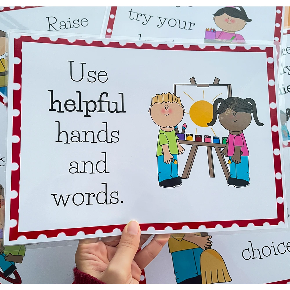 6 шт./партия учебные Плакаты для учебных классов набор украшений детского сада