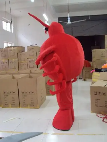 В классическом стиле красного цвета большой костюм Талисман Краб для взрослых на