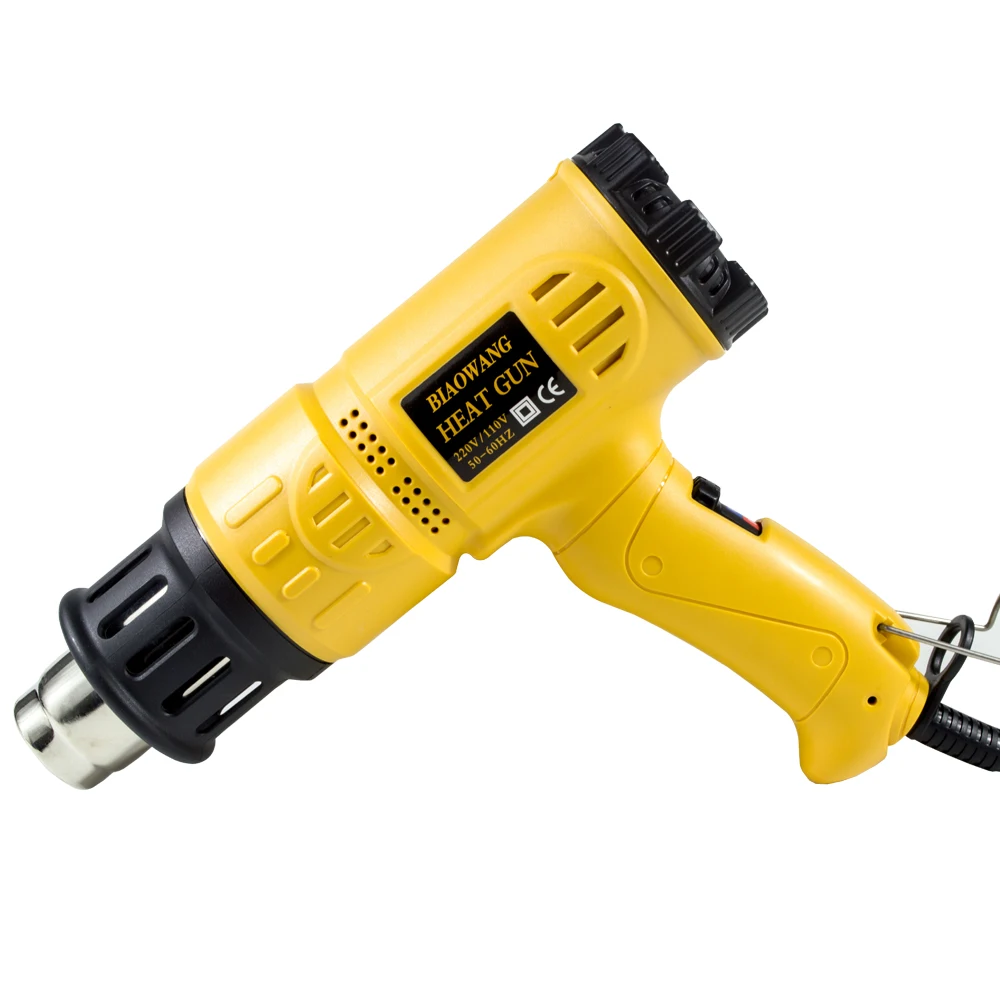 Термопистолет с регулируемой температурой Hot air stripper 1800W, отопительный инструмент с 4 насадками 220В-240В, EU AU UK вилка, OEM.