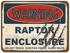 Динозавр оловянный знак Предупреждение ждающий Раптор корпус классический фильм плакат Бар фильм стена клуб внутри и снаружи Стена ретро украшение