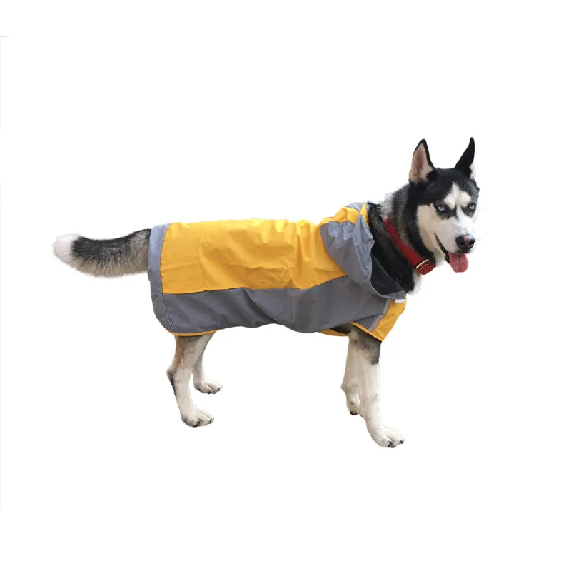 

Pet it color matching cloak big dog raincoat outdoor breathable dog jacket pet supplies