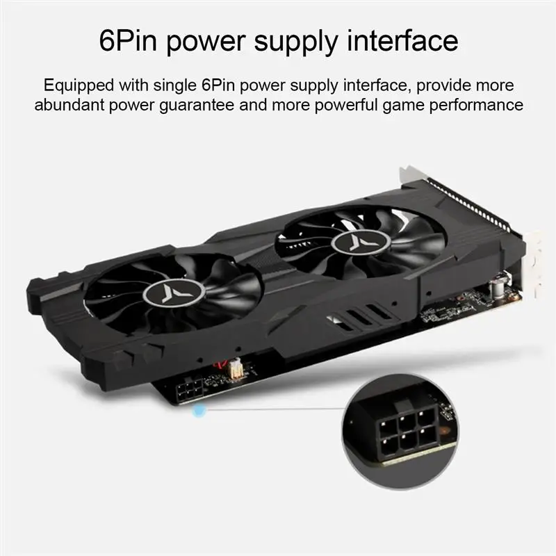 Yeston NVDIA GTX 1050 Ti 4G D5 GF Display Card 1291/1392MHz 7000MHz 4G/128bit/GDDR5 DVI-D+HDMI-compatible+DP Game Graphics  Card