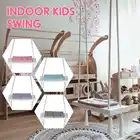 Деревянные садовые качели, детские качели, игрушки для детей, уличные и комнатные качели, регулируемый по высоте веревочный подвесной стул для скалолазания