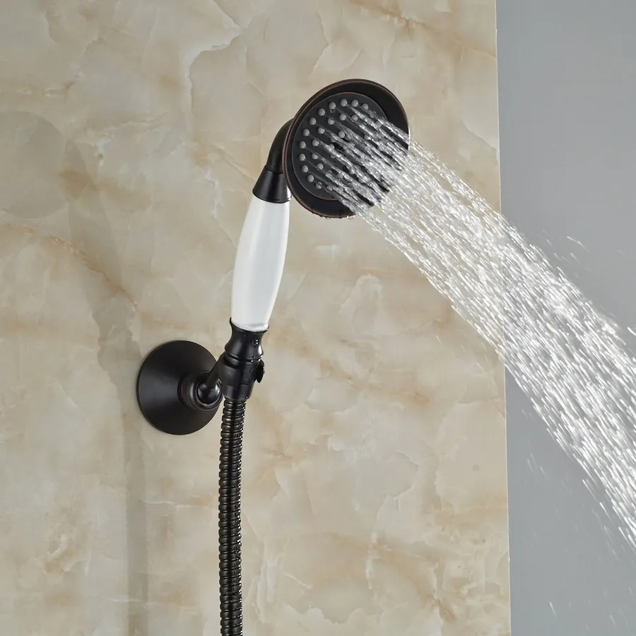 Масляная бронзовая ручная душевая головка для ванной комнаты + 1 5 м душевой шланг