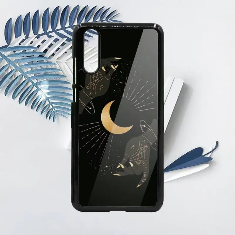 

Art Sun Flowers Snake Moon aesthetics Phone Case PC For Samsung galaxy S note 8 9 20 10 e lite2019 plus pro ultra