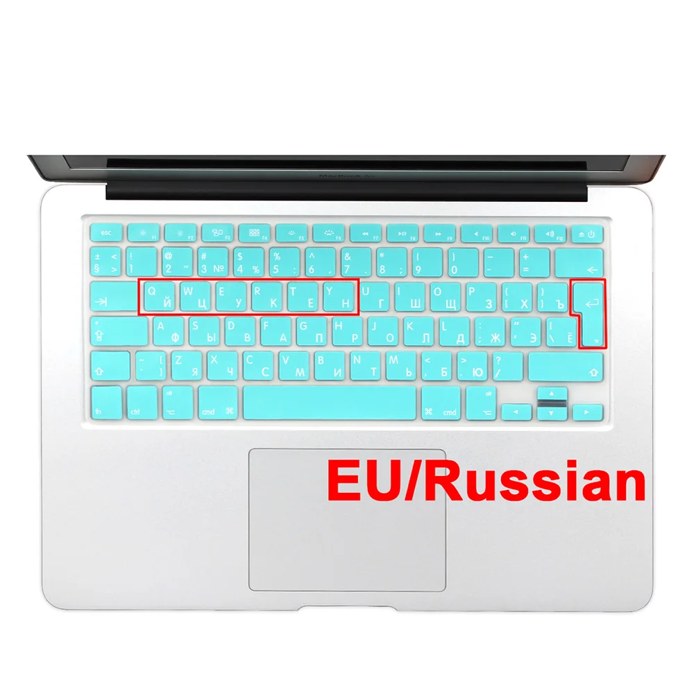 Европейская версия русские силиконовые наклейки на клавиатуру защитный чехол