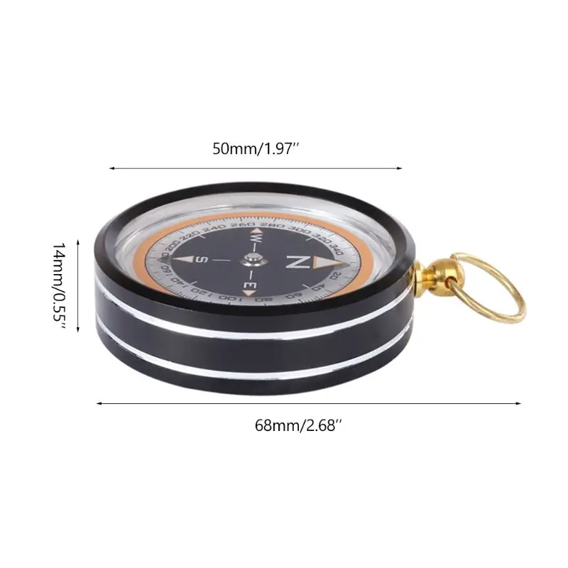 

Outdoor Aluminum Alloy Compass Directional Magnetic Practical Guider Navigation