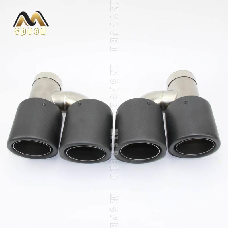 Автомобильные аксессуары трубы с двойным углеродным волокном из нержавеющей