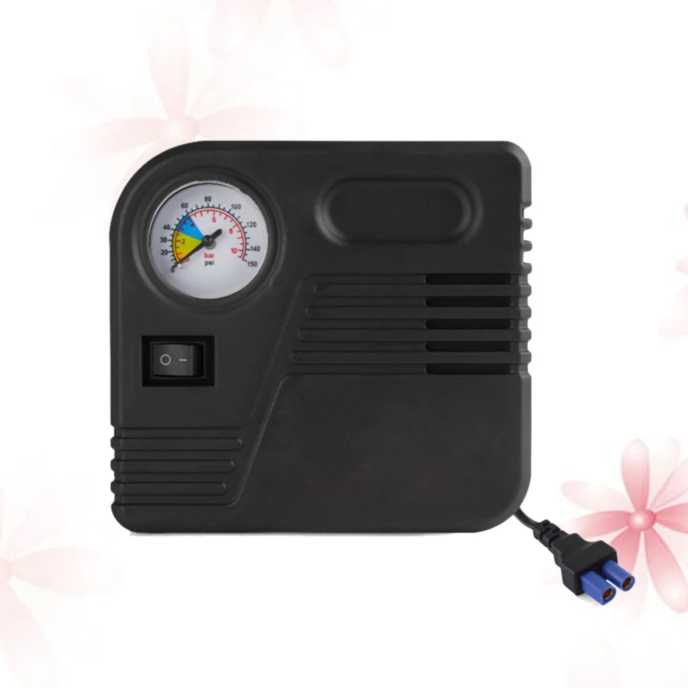 

DC 12V-6A Portable Car Auto Electric Air Compressor Tire Inflator Pump High Pressure Inflator Air Compressor Black (Emergency