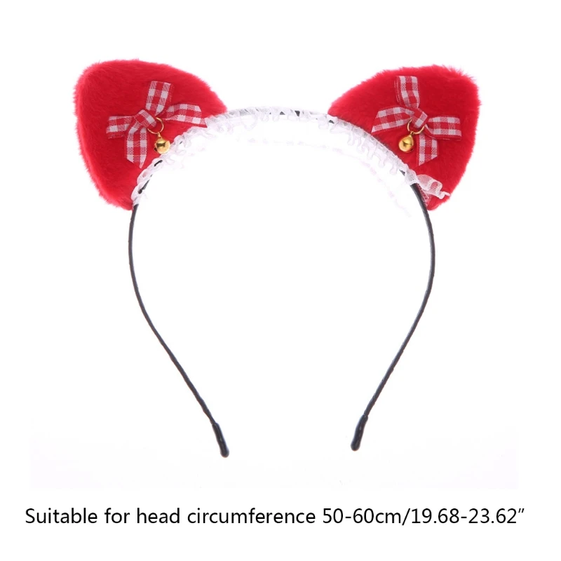 

573B Lace Headbands for Women Bells Sweet Cute Lolita Headwear Lovely Hair Props